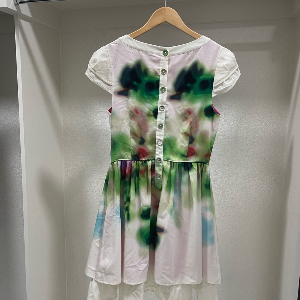 Classy old money clean designer midi knee length dress